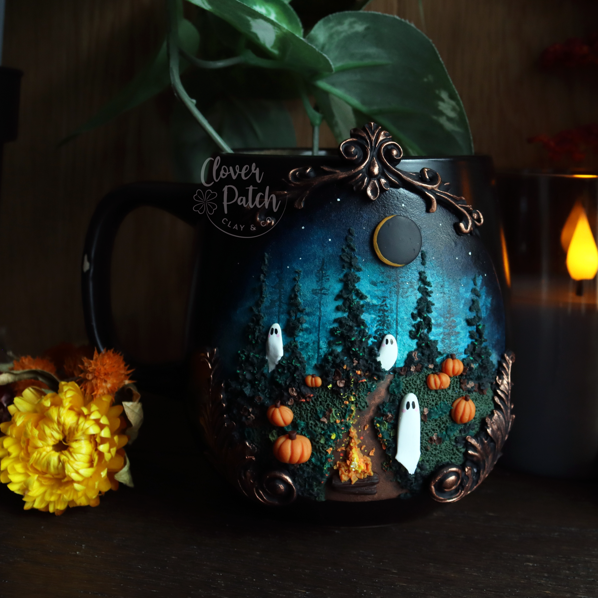 Haunted Forest Ghost Mug
